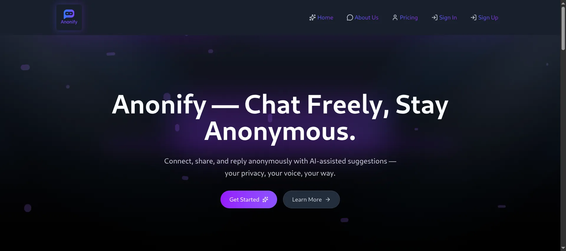 Anonify Screenshot